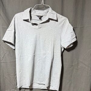 Banana Republic Light Gray Polo Shirt